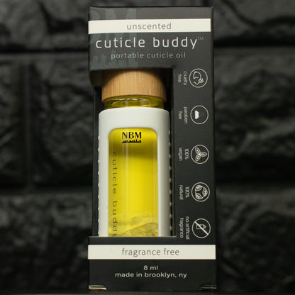 cuticle buddy unscented in it's box packaging