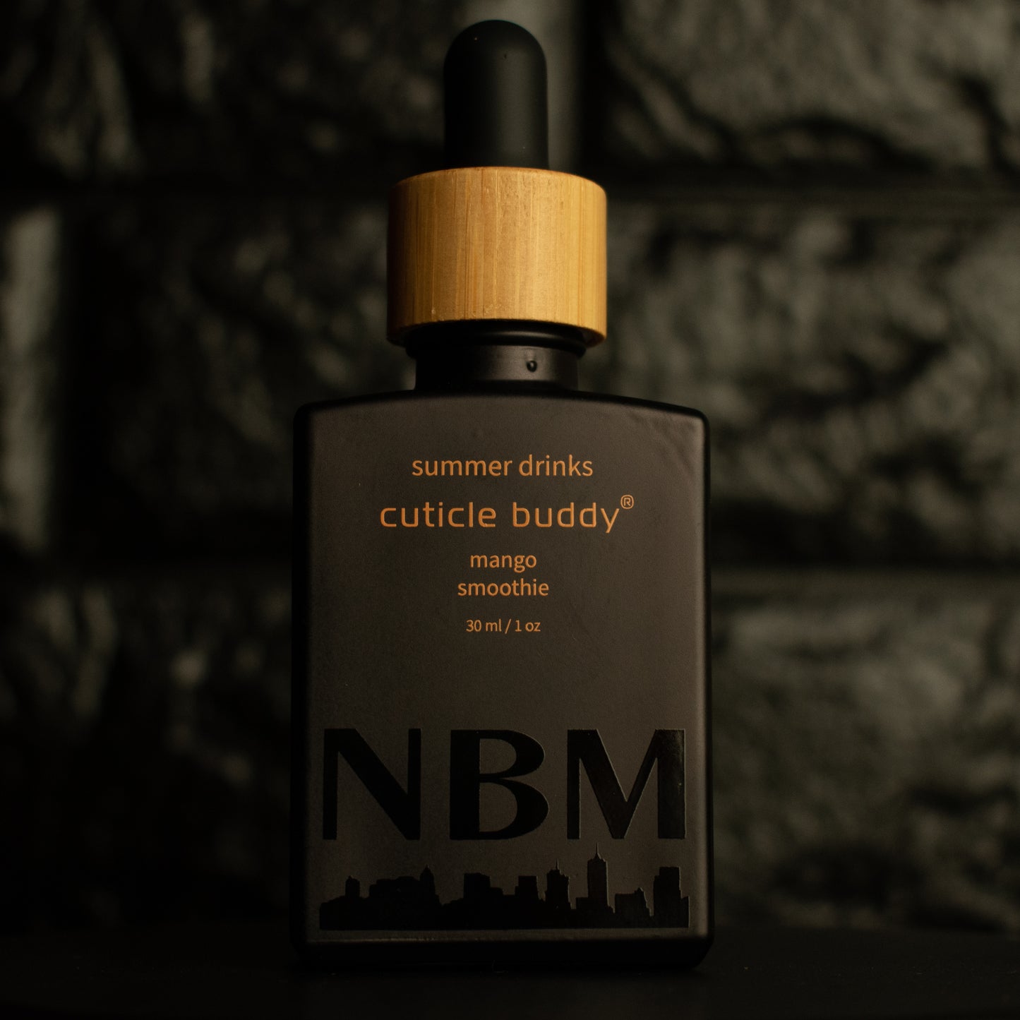 one ounce dropper bottle in the scent mango smoothie