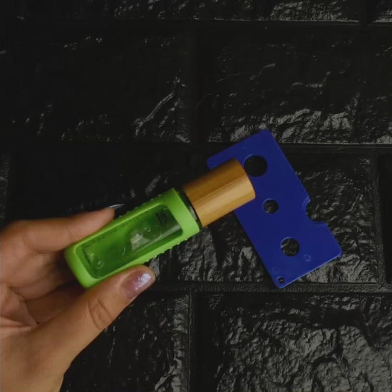 video showing how the rollerball remover tool works to refill cuticle buddy